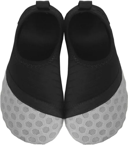 Vista 4 de Scurtain - Zapatos acuáticos para niños, calcetines acuáticos de secado rápido con sensación de pies descalzos para niños, niñas y bebés con suela
