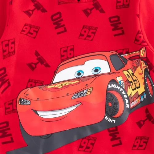 Vista 4 de Disney Cars Lightning McQueen - Sudadera con capucha para niños pequeños, pequeños y grandes