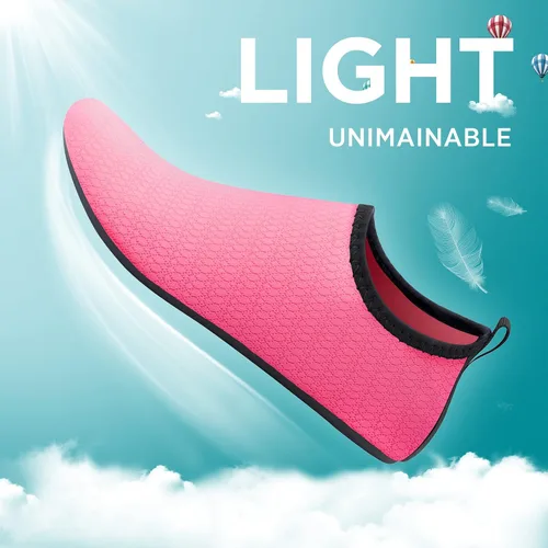 Vista 5 de Seekway - Zapatos de agua para hombres o mujeres adultos, tipo calcetín, de secado rápido, sensación de pie descalzo, ideales para la playa, nadar