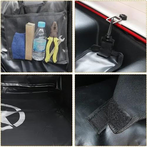 Vista 4 de Forro para maletero de perro para Jeep, protector de carga Oxford resistente al agua para Wrangler JK JL 2007-2026 de 4 puertas, antideslizante
