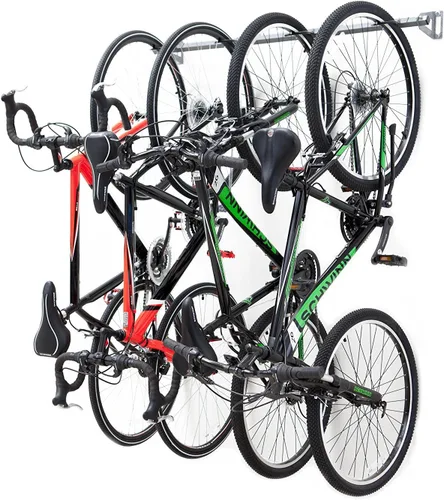Vista 5 de Monkey Bars - Soporte para guardar bicicletas para hasta 6 bicicletas, capacidad de peso de 90.7 kg