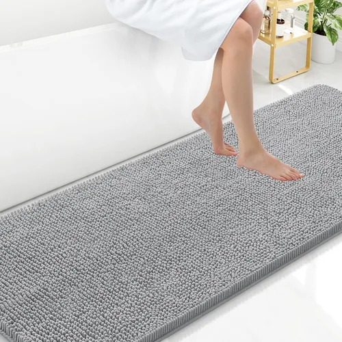 Vista 177 de Arotive Alfombras de baño de felpilla extrasuaves y absorbentes, de 24 x 16 pulgadas, lavables a máquina, parte trasera de goma antideslizante