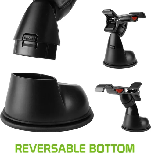 Vista 9 de Soporte universal para teléfono de automóvil con almohadilla de ventosa adhesiva de fuerza industrial, base de operación con una sola mano