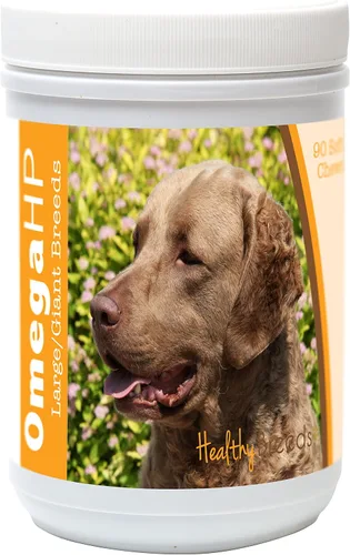 Vista 158 de Healthy Breeds Affenpinscher Omega HP - Masticables suaves para piel y pelaje, 60