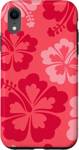 Vista 25 de Hibiscus Flower Beach Hawaiian Exotic Floral Surf Cranberry Case for iPhone 17