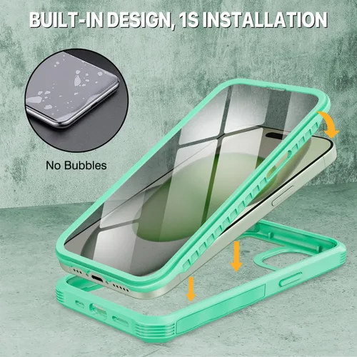 Vista 170 de CENHUFO Funda de privacidad para iPhone 11 Pro, funda de cuerpo completo con protector de pantalla de privacidad de vidrio templado 9H integrado