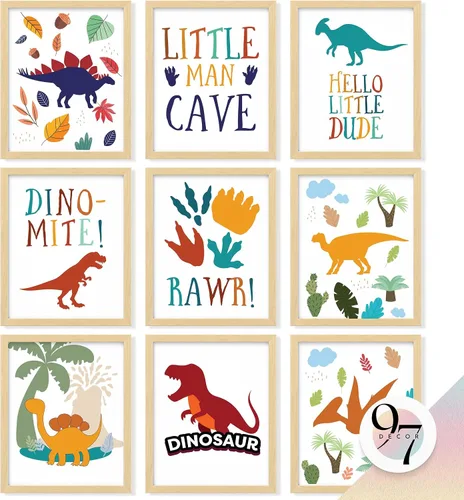 Vista 9 de 97 Decor Decoración de habitación infantil para niños, decoración de pared para guardería, impresiones artísticas de pared para niños, carteles