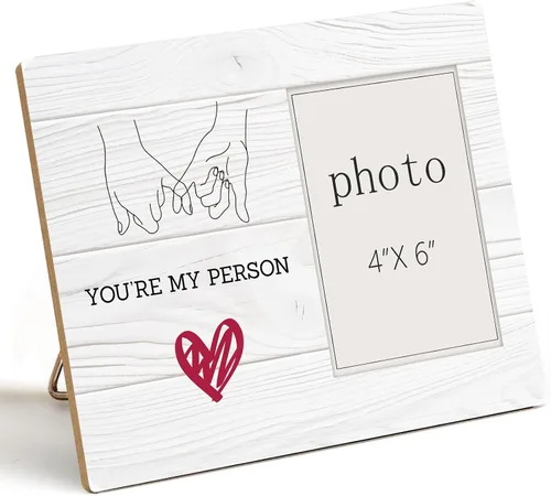 Vista 9 de I Love You Most Gifts - Marco de fotos de madera con corazones para él, su cumpleaños, aniversario, Navidad, regalo sentimental "I Love You