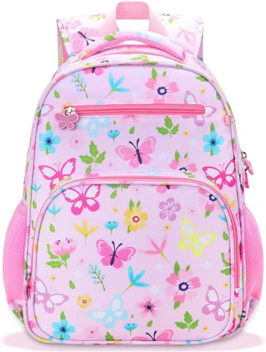 Vista 22 de RHCPFOVR Mochila infantil para niñas – Mochila para niñas de 3 a 8 años, sirena para niños, mochila escolar de 15 pulgadas para jardín de infantes