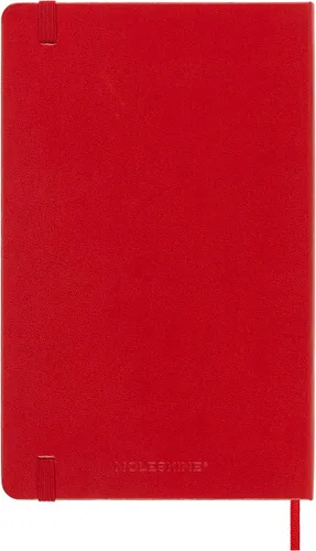 Vista 3 de Moleskine - Cuaderno clásico con tapa dura, grande (5 x 8.25 pulgadas), cuadriculado, rojo escarlata, 240 páginas