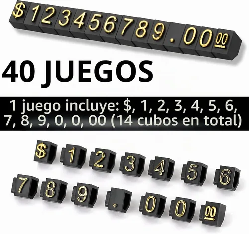Vista 6 de Lesnala Kit de etiqueta de cubo de exhibición de precios de 40 sistemas