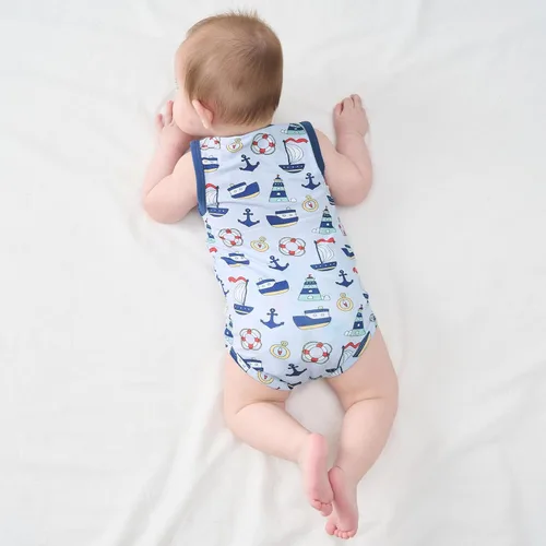 Vista 57 de pureborn Mameluco de algodón súper suave para bebés niños y niñas de 0 a 24 meses