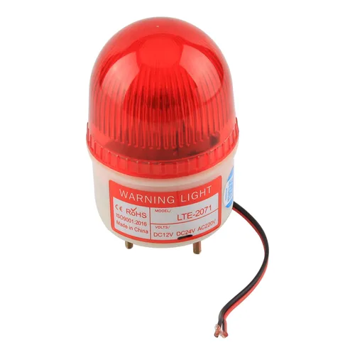 Vista 14 de Bettomshin Bombilla de advertencia estroboscópica, 12 V CC 10 W, torre de señal industrial, sin zumbador, lámpara indicadora de alarma para obras