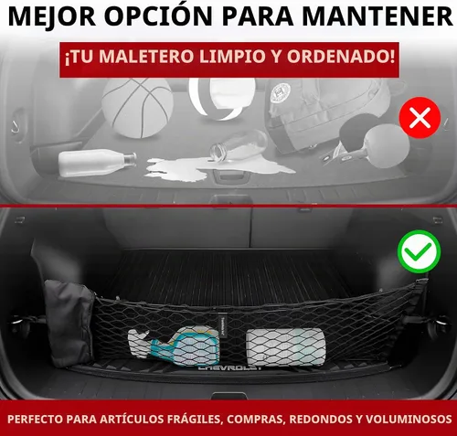 Vista 4 de Red de carga elástica de malla para maletero compatible con - Organizador y almacenamiento de maletero premium - Red de equipaje para crossover