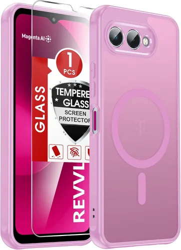 Vista 266 de LeYi Funda para teléfono Samsung-S23: protector de pantalla e imán MagSafe Púrpura