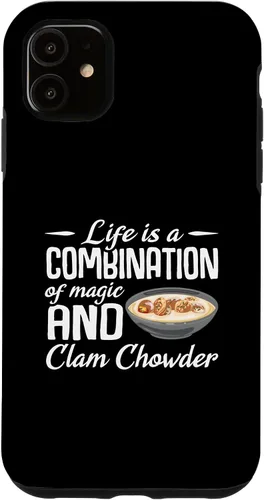 Vista 8 de iPhone 16 Life is a combination of magic and Clam Chowder Case
