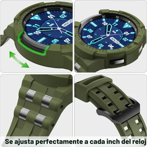 Vista 5 de Estuche T-ENGINE Compatible con Galaxy Watch 4 Classic de 42 mm (2021), No para Galaxy Watch de 42 mm en versión de 2018