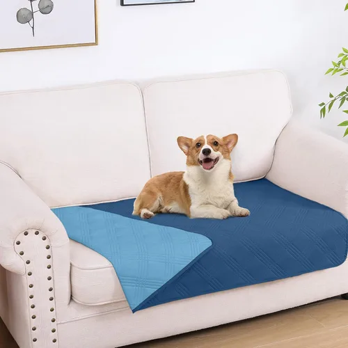 Vista 78 de hyha - Manta impermeable para cama de perro, mantas suaves para mascotas, funda impermeable para sofá para perros, fundas reversibles lavables