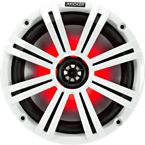 Vista 2 de KICKER Altavoces LED marinos blancos de 8 pulgadas, 2 pares de altavoces de repuesto OEM