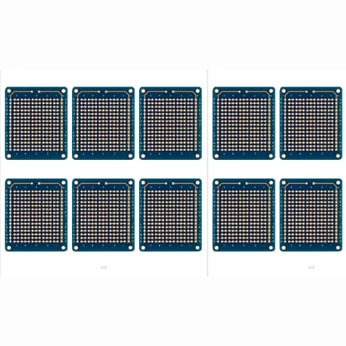 Vista 9 de Paquete de 10 mini tablas de pan soldables para bricolaje electrónico, placa de prototipo de PCB para proyectos Arduino, placas Perma-Proto de doble