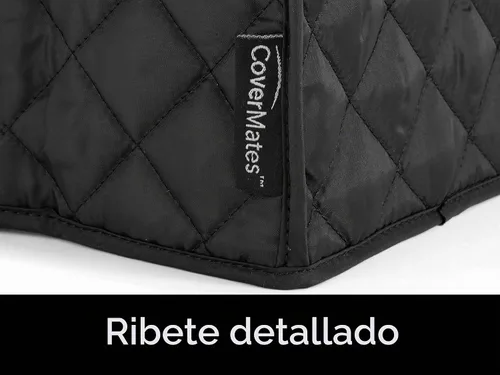 Vista 6 de Covermates Cubierta para abrelatas, 5 pulgadas de ancho x 5 pulgadas de poliéster acolchado negro.