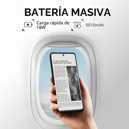 Vista 6 de TCL 60 XE NXTPAPER 5G teléfono Android desbloqueado, pantalla de 6.8 "120Hz