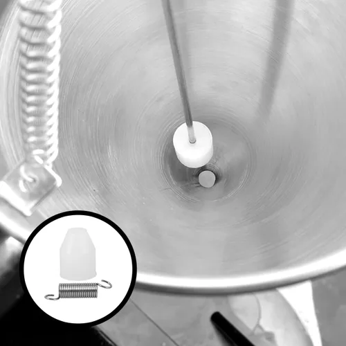 Vista 7 de 1 Unidades de embudo de plata para reparar panqueques dispensador parte jarabe embudo primavera herramienta accesorio acero inoxidable