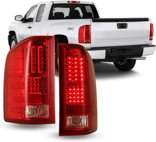 Vista 8 de Winjet Luces traseras LED para [2007-2013 Chevy Silverado 1500] [2007 2008 2009 2010 2011 2012 2013 2014 Silverado 2500/3500] Luces traseras LED