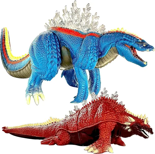 Vista 11 de TwCare Juego de 2 Figuras de Monstruo Legendario de Fuego Shin, Juguetes del Rey Llameante de los Monstruos, Articulaciones Móviles, Serie de Dragón