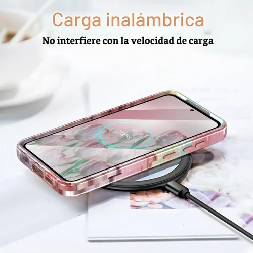 Vista 6 de Btscase para Samsung Galaxy S25, [Probado contra caídas de grado militar] Funda protectora de diseño de patrón de mármol, resistente, delgada