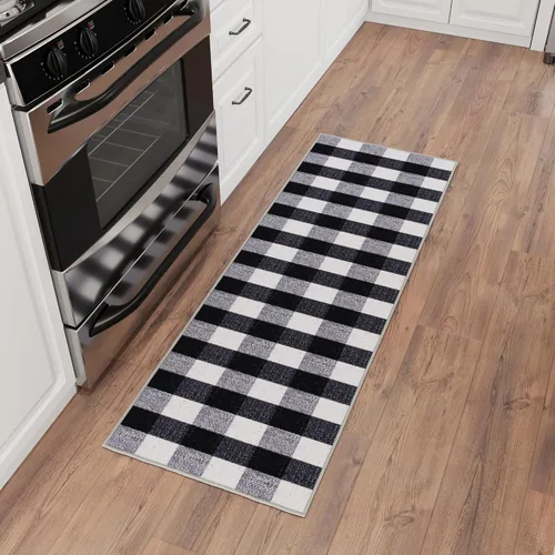Vista 55 de Ottomanson Alfombras de 5 x 6 pies 6 pulgadas para sala de estar, alfombra de área para dormitorio, antideslizante, duradera y grande para zonas