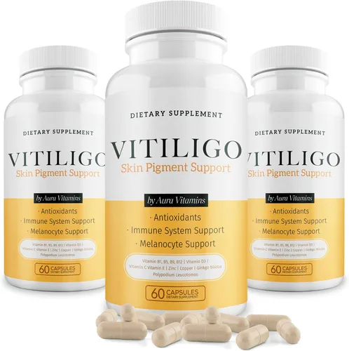 Vista 11 de Dermawonder - Cápsulas de vitiligo (60 unidades) Suplemento eficaz de vitíligo, reduce las manchas blancas y mejora el apoyo de la pigmentación