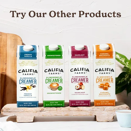 Vista 5 de Califia Farms - Crema para café de leche de almendra y avellana con crema de coco