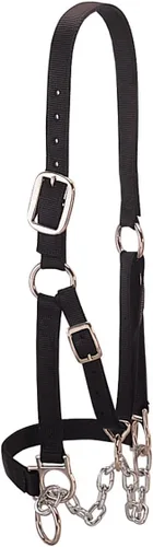 Vista 5 de Weaver Livestock - Ronzal de nylon resistente para ganado, ajustable, estilo moderno, equipo de manejo de ganado para exhibición, negro