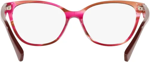 Vista 7 de Emporio Armani EA3172 - Lentes de sol para mujer, diseño de ojo de gato, color rosa a rayaslente demo, 2.126in, Rayado RosaLente Demo