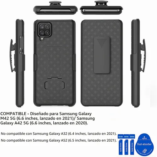 Vista 2 de Ailiber Funda para Samsung Galaxy A42 5G, funda protectora de pantalla
