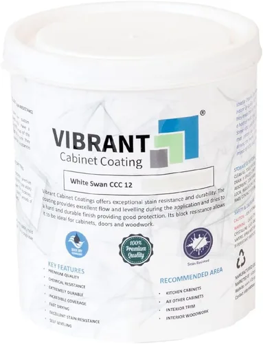 Vista 7 de Vibrant Pintura para gabinetes (cuarto de galón) – Pintura para gabinetes de cocina – Pintura duradera y duradera para gabinetes – Pintura