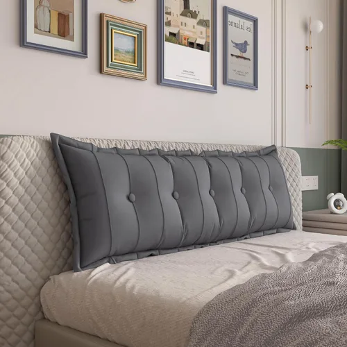 Vista 17 de VERCART Almohada grande para cabecero, almohada de sofá cama, almohada de lectura, almohada de cabecera de cama, almohada de apoyo