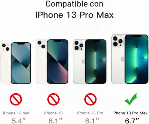 Vista 3 de JETech Funda 5 en 1 para iPhone 13 Pro Max, antiamarilleo, transparente