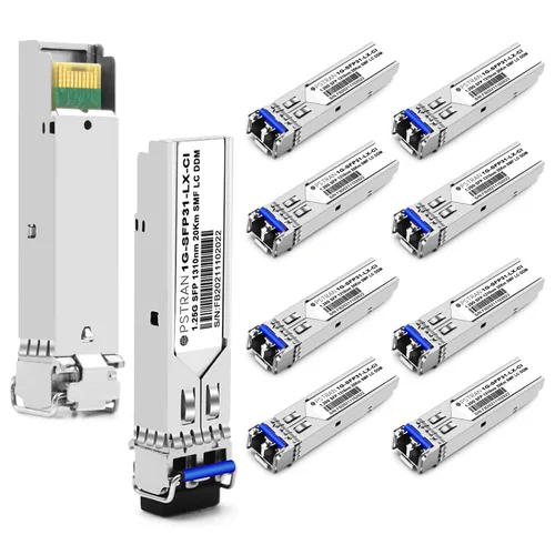 Vista 37 de 1000BASE-SX SFP módulo óptico del transmisor-receptor compatible con Alcatel-Lucent SFP-GIG-EXTND 1310nm 1.2 mi DDM Duplex LC MMF