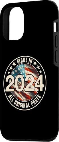 Vista 2 de iPhone 15 Made In 2024 All Original Parts Year Vintage Vintage Case