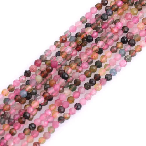 Vista 38 de GEM-Inside Cuentas espaciadoras redondas facetadas de gemas de lapislázuli azul natural semipreciosas de 2mm para hacer joyas 15