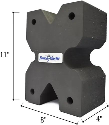 Vista 3 de BenchMaster X-Block - Soporte de disparo, varios tamaños, soporte para rifle que mejora la precisión, reducción de retroceso, resistente al aceite