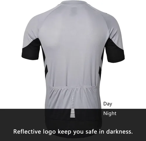 Vista 10 de ARSUXEO Camiseta de ciclismo de manga corta para hombre 636