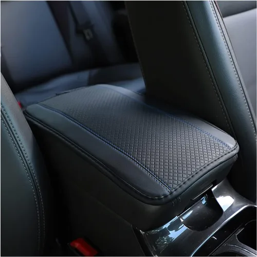 Vista 18 de Ziciner Almohadilla de cuero para reposabrazos de consola central de automóvil, protector impermeable de PU para caja de asiento de automóvil