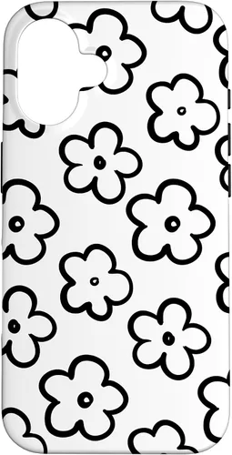 Vista 28 de Funda para iPhone 11 Pro Max con diseño de flores silvestres en blanco y negro