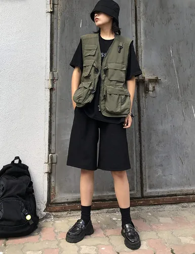 Vista 4 de Gihuo - Chaleco de viaje para mujer diseño de safari