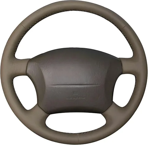 Vista 14 de Funda de Volante de Cuero Genuino de Ajuste Personalizado para Lexus LX450 1996 1997 / LX470 1998-2002 / Toyota Land Cruiser 1995 1996 1997 1998