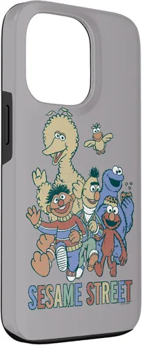 Vista 3 de Carcasa colorida para iPhone 13 Pro Sesame Street