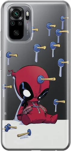 Vista 10 de ERT GROUP Funda de teléfono móvil para Xiaomi REDMI Note 10/10S original y con licencia oficial de Marvel, Deadpool 003, adaptada óptimamente a